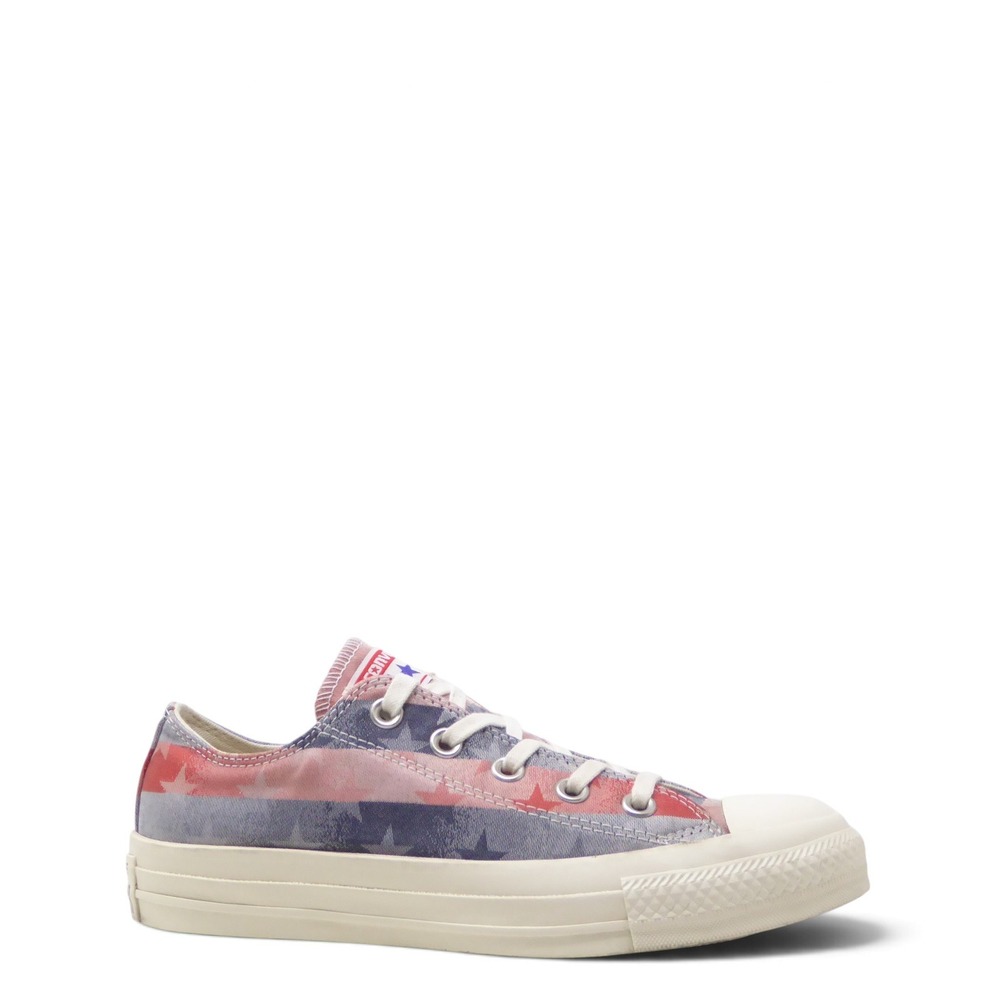 Converse Women Chuck Taylor American Flag Stars Stripes Sneakers Red Blue Size 6
